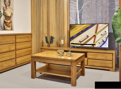 Living room Wood Furniture Set Solid Chest of drawers Sideboard Coffee table TV cabinet 3pcs. Set new